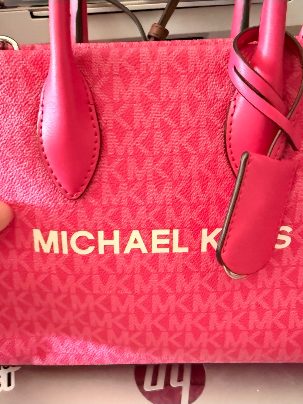 Michael Kors Hot Pink Logo Tote